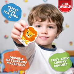 Little World animal magnets promote hands-on learning and storytelling.