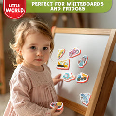 Little World baby magnets for 1-2 years spark creative play on metal surfaces.