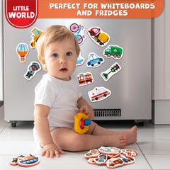 Little World educational fridge magnets promote imaginative play and early fine motor skills.