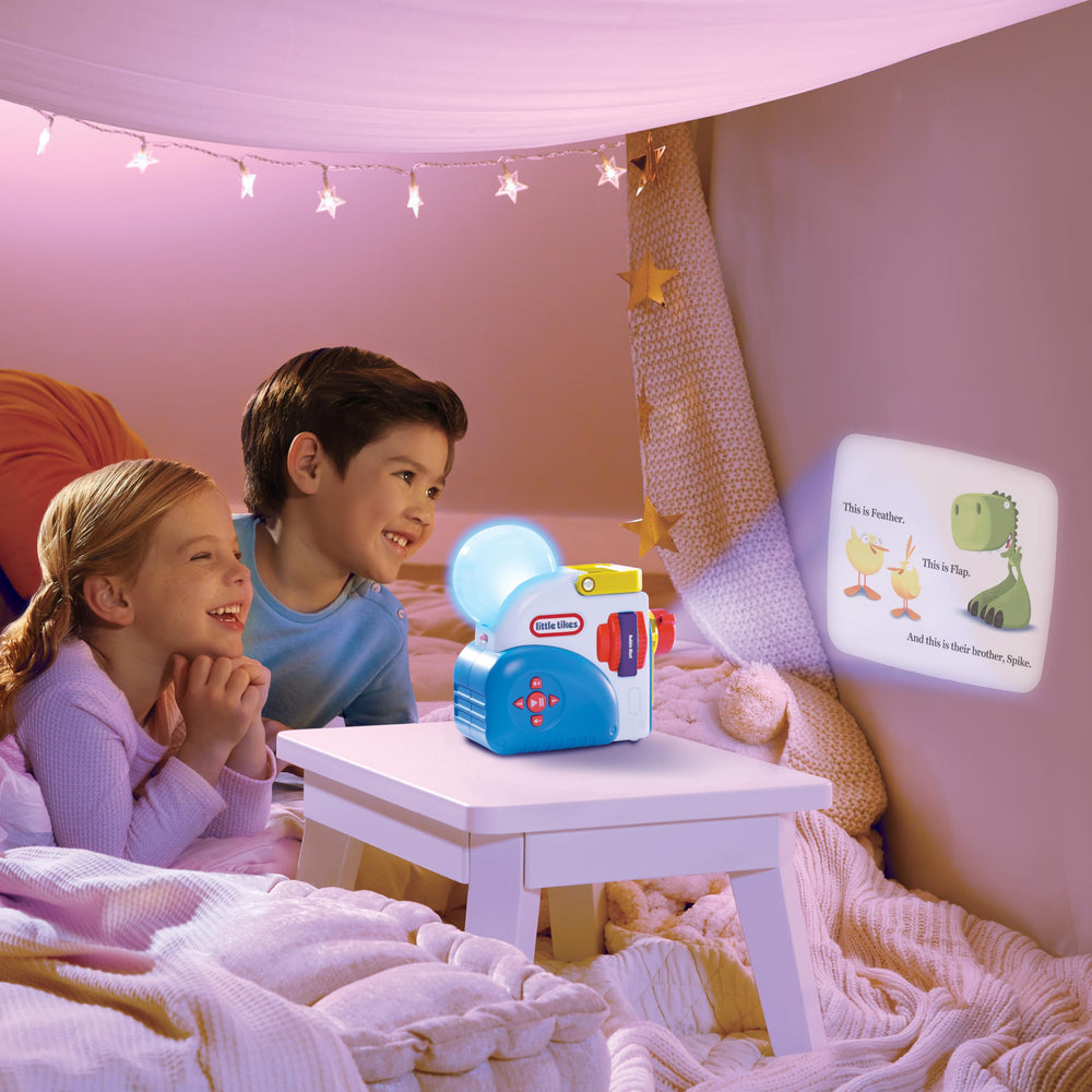Little Tikes Spike nightlight character glows softly to cozy bedtime storytelling.