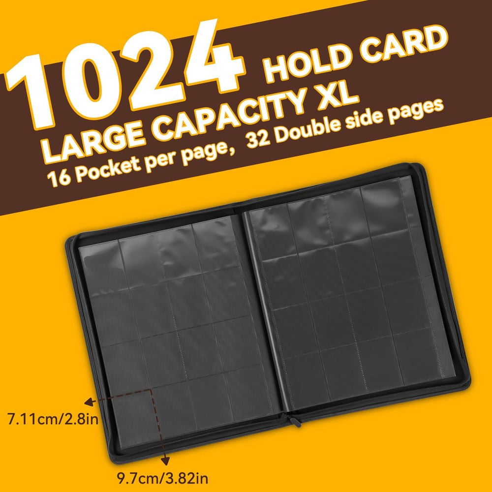 Liucocotos 16-pocket double-sided pages maximize storage and accessibility.