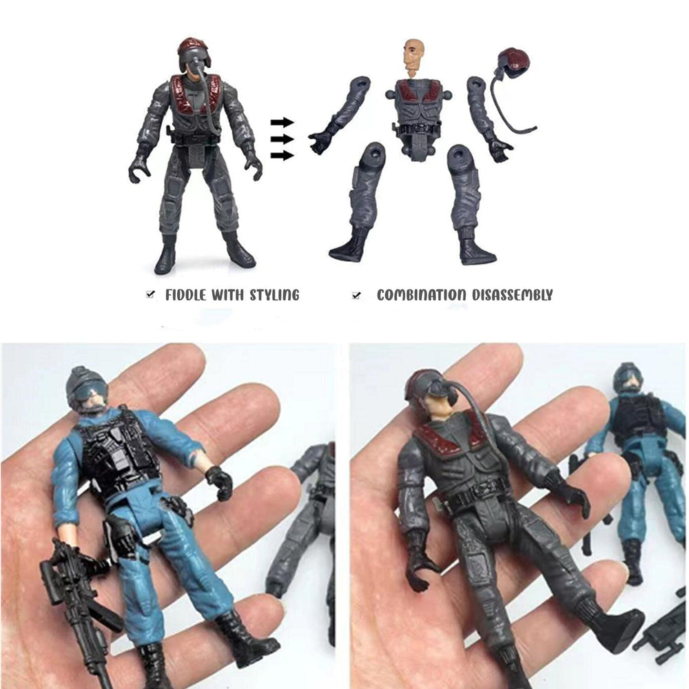LIVELYOU battle-scene playset with lifelike poses for epic scenes.