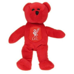 Liverpool FC mini bear, 20 cm tall, compact and collectible.