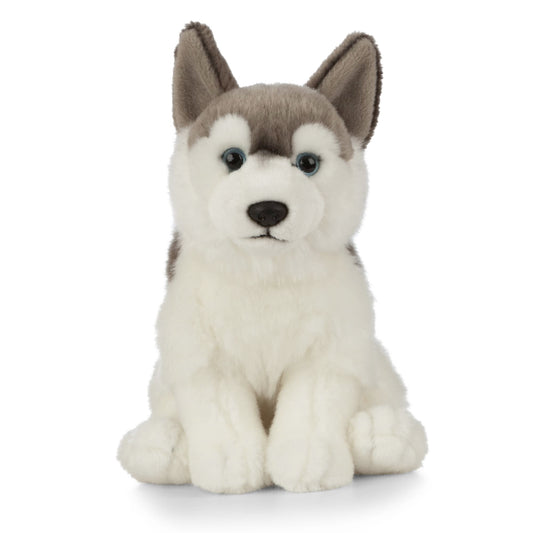 Living Nature Husky stuffed animal with soft fluff for cozy snuggle play.