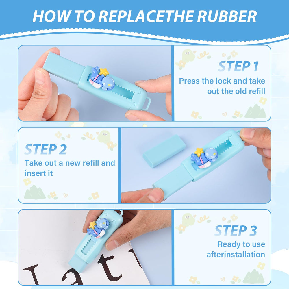 LiYiQ latex-free erasers safe for children in classroom use