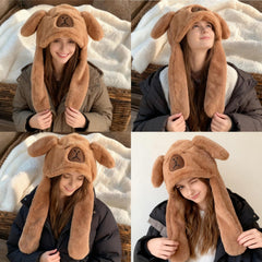 LJJINGXS Capybara hat cute embroidered face details for adorable look.