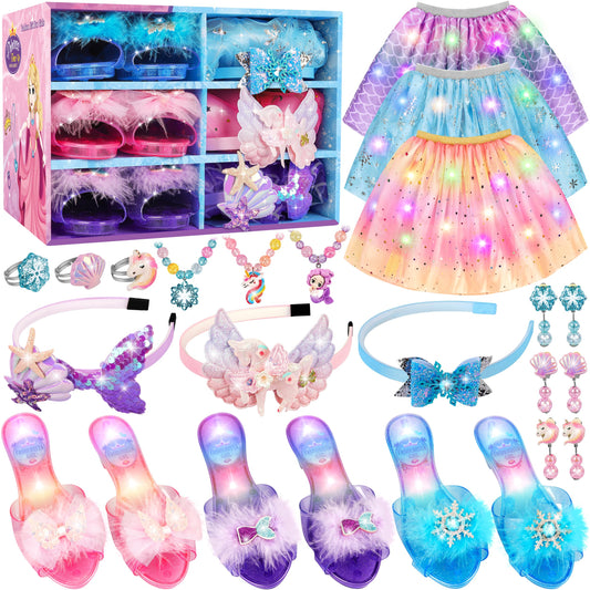 LJZJ princess dress-up packaging contents for imaginative pretend play.