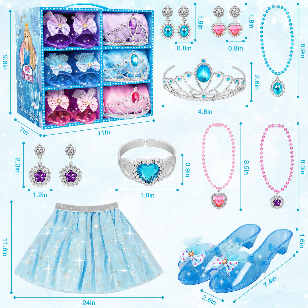 LJZJ jewelry set with necklaces and rings for complete dress-up looks.