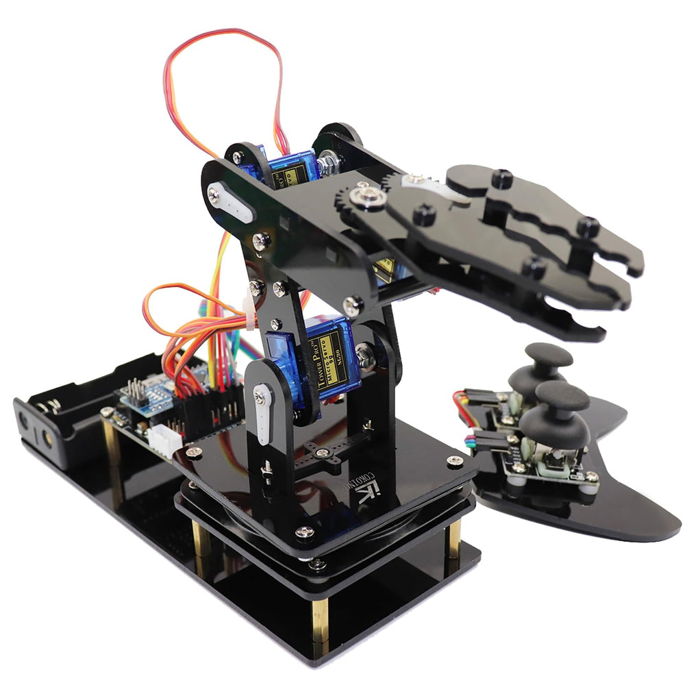 LK COKOINO robot arm kit in assembly view for beginners.
