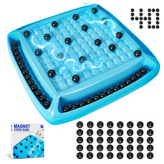 LLESSOO Magnet Game board blue for strategic family play and easy setup.