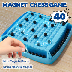 LLESSOO 40 magnetic pieces enable dynamic moves and endless challenges.
