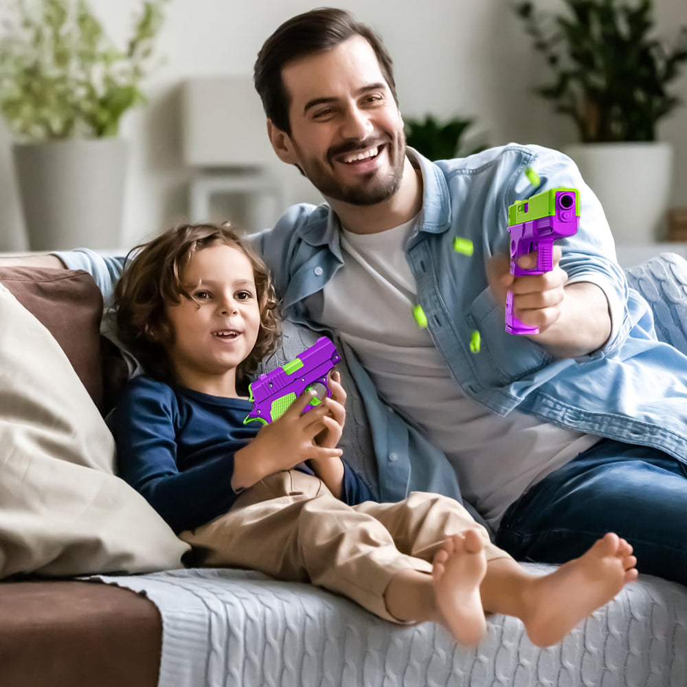LLESSOO shell ejecting toy open shells illustrate auto-pop feature for tactile play.