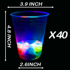 LLKMDSS colorful flashing cups add a playful LED glow to drinks.
