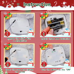 LLUKEME festive penguin is portable for travel and family gatherings.