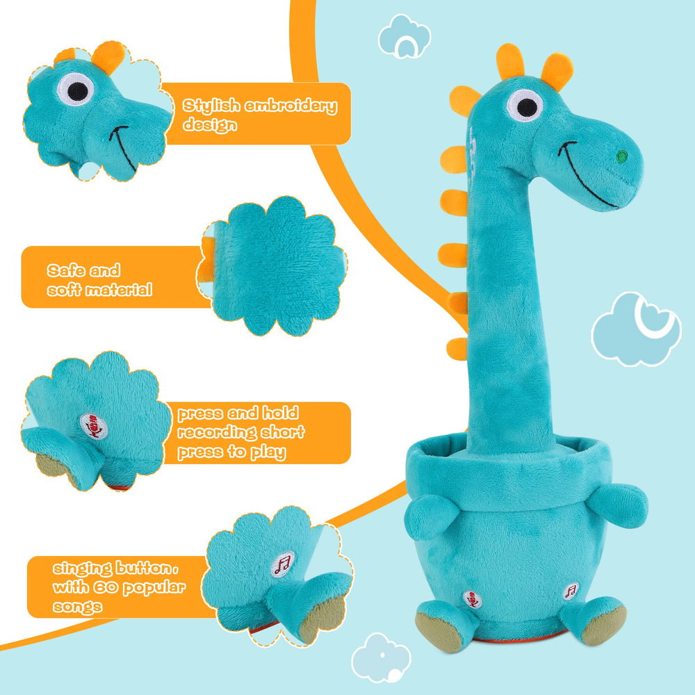 LLUKEME soft plush giraffe made for cozy snuggles and safe play.