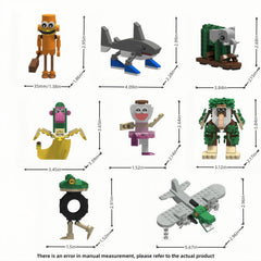 LNCHENQI Tralalero Tralala figurines with expressive faces for creative display.