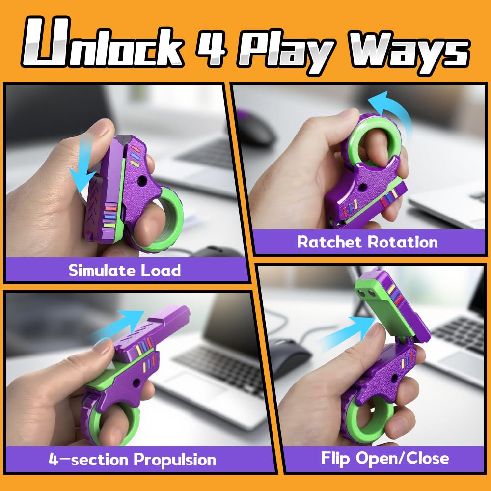 LNCOJOLM fidget chain sprocket displays bike-chain spin for sensory focus.