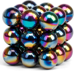 LNCOJOLM rainbow magnet ball close-up showing vibrant colors for tactile focus