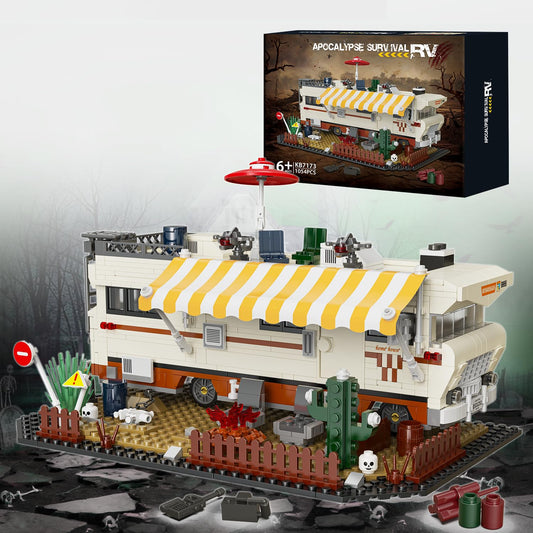 LNJFXB Camper RV open-roof scene for interactive building and display.