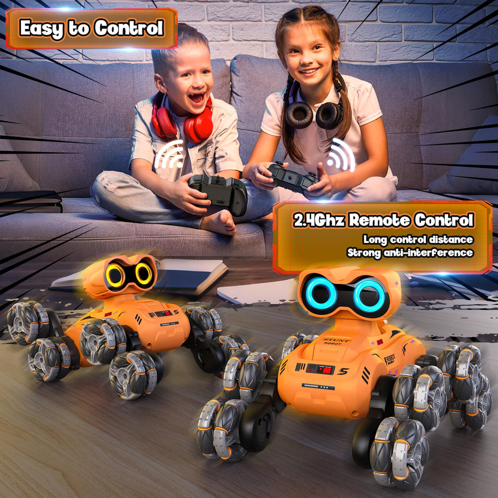 LNNKINE robot toy remote control enables easy kid-friendly steering.