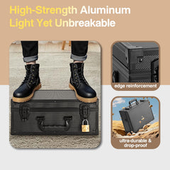 LOCKCURX box with detachable strap and ergonomic handle for shows and travel