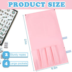 Locmeo mahjong bag interior with dedicated slots keeps tiles and holders organized.