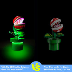 LocoLee LED kit supports dynamic lighting design for LEGO Piranha Plant 71426