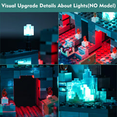 LocoLee Light Kit lit display, best for shelf or desk setups
