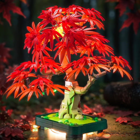 LocoLee light kit for Lego 10348 Bonsai enhances display with subtle glow.