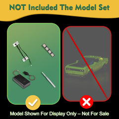 LocoLee LED light kit for LEGO 77237 rear glow enhances nighttime display