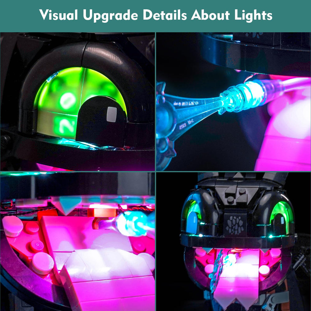 LocoLee Toothless Light Kit concealed wiring delivers a seamless LEGO display