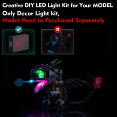 LocoLee Toothless Light Kit LED illumination enhances ambience in dim rooms