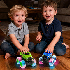 LOD BY Monster Trucks flashing wheels create dazzling nighttime play.