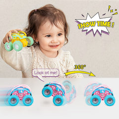 lodby stunt cars pull-back design shows quick launches for indoor play
