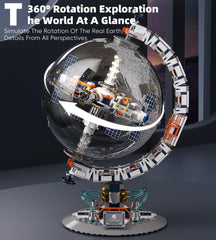 Lodikisbay Space Station Globe features lab-module details to explore concepts.