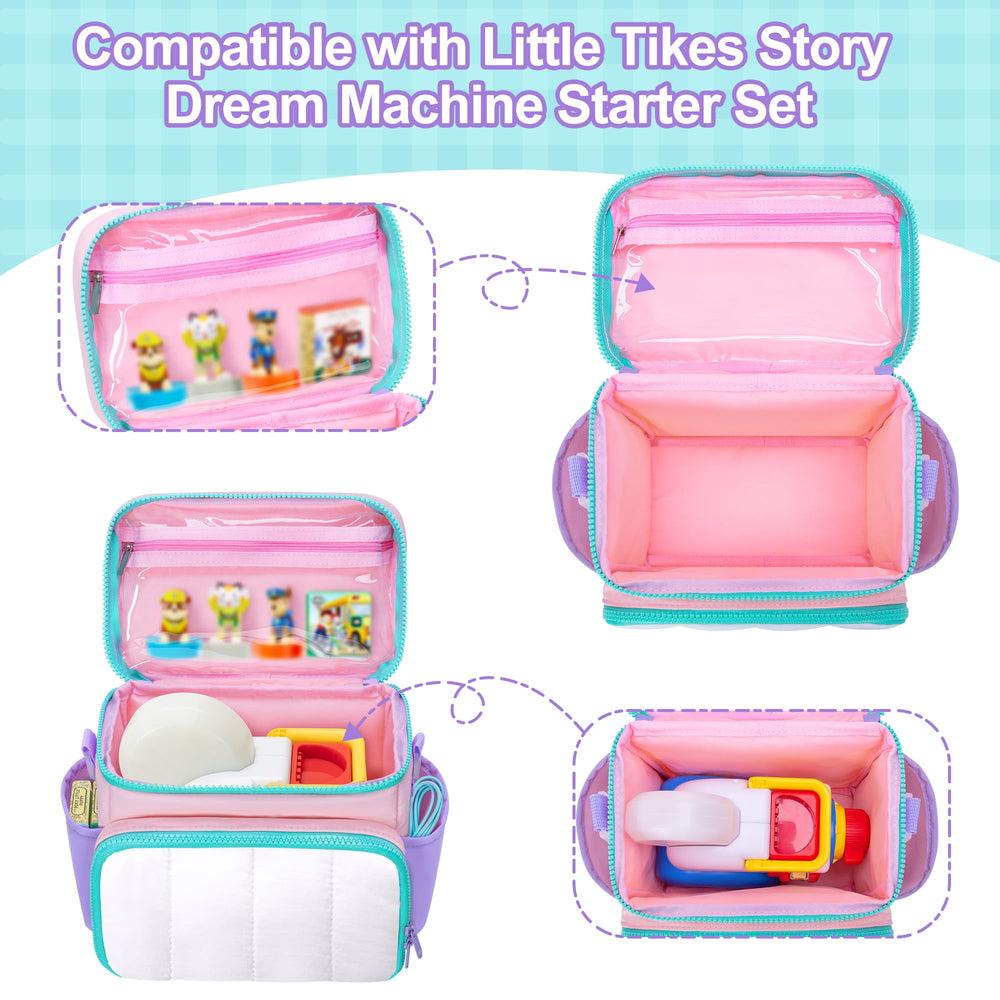 LoDrid carrying case interior pockets organize small accessories
