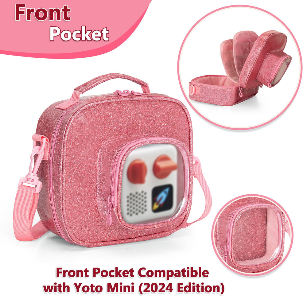 LoDrid main compartment secures the Yoto Mini during travel for safe transport