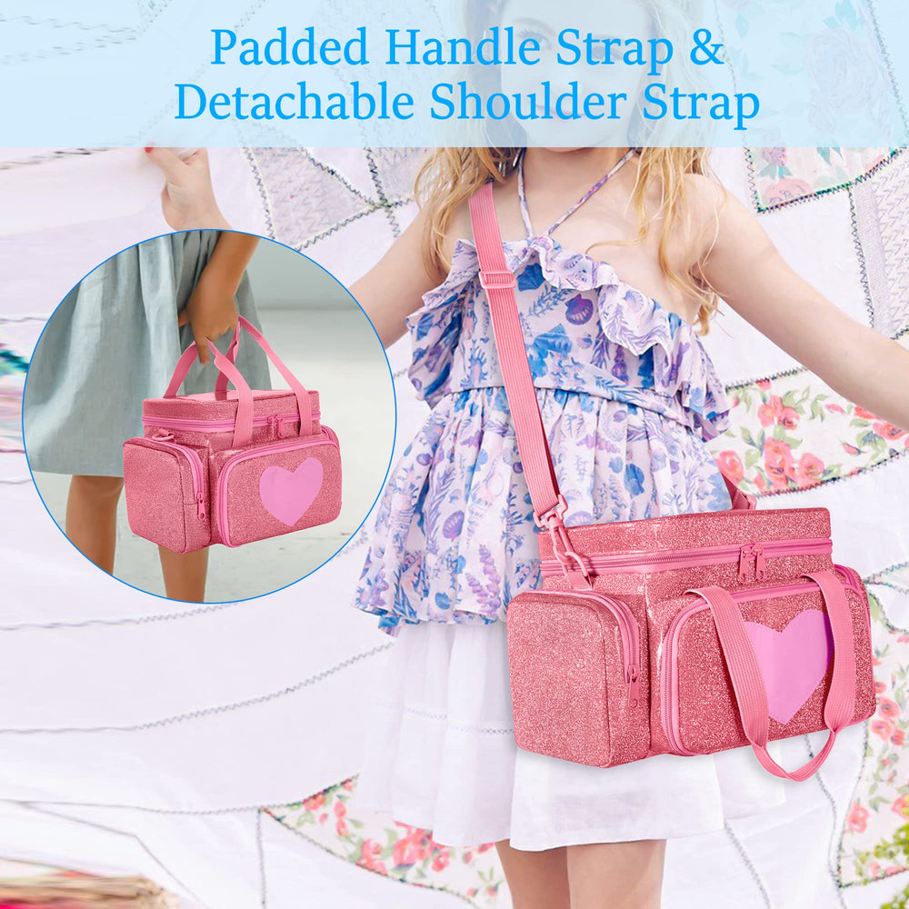 LoDrid case with handle and shoulder strap for travel-ready portability