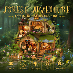 LogicTwist forest adventure mini house with detailed furniture and textures