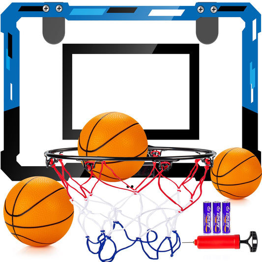Loiley door basketball hoop mounted over a door frame for quick setup.