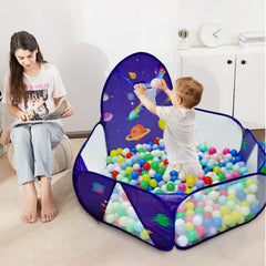 LOJETON foldable ball pit with zippered storage bag for easy transport