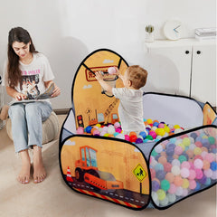 LOJETON ball pit uses soft polyester fabric for safe, cozy play.