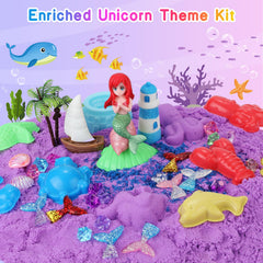 Lokuc unicorn castle-building tools spark imaginative play.