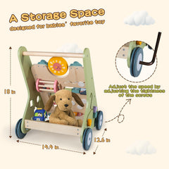 LOL-FUN back storage keeps favorite toys within reach during play