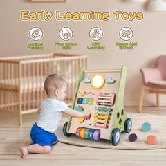 LOL-FUN baby walker featuring digital flip board to spark curiosity
