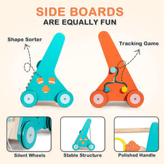 LOL-FUN sturdy wooden construction offers durable playtime as babies learn.