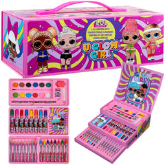 L.O.L. Surprise! art kit travel case open for on-the-go drawing
