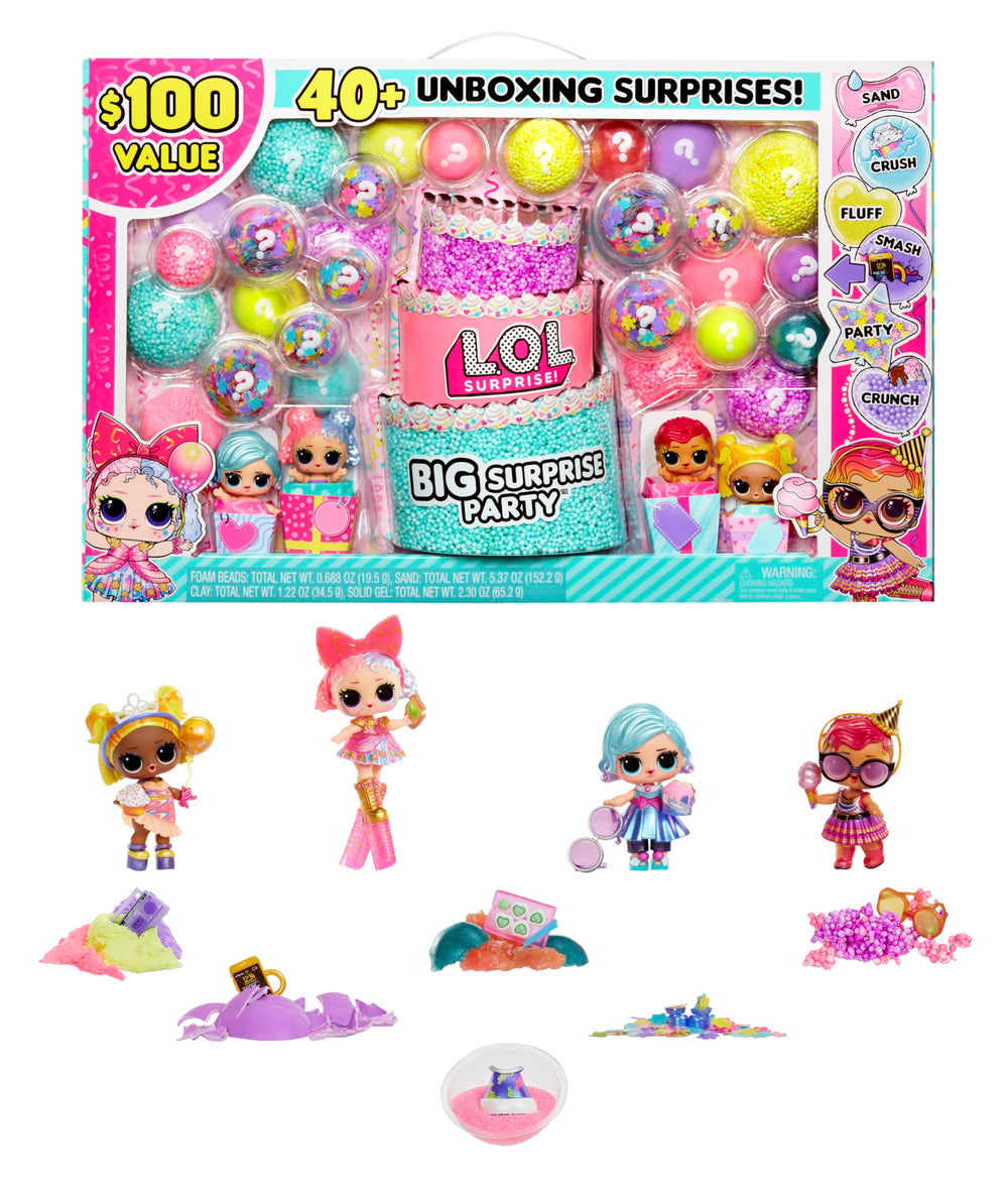 L.O.L. Surprise! Big Party ball opening reveals surprises for imaginative unboxing play