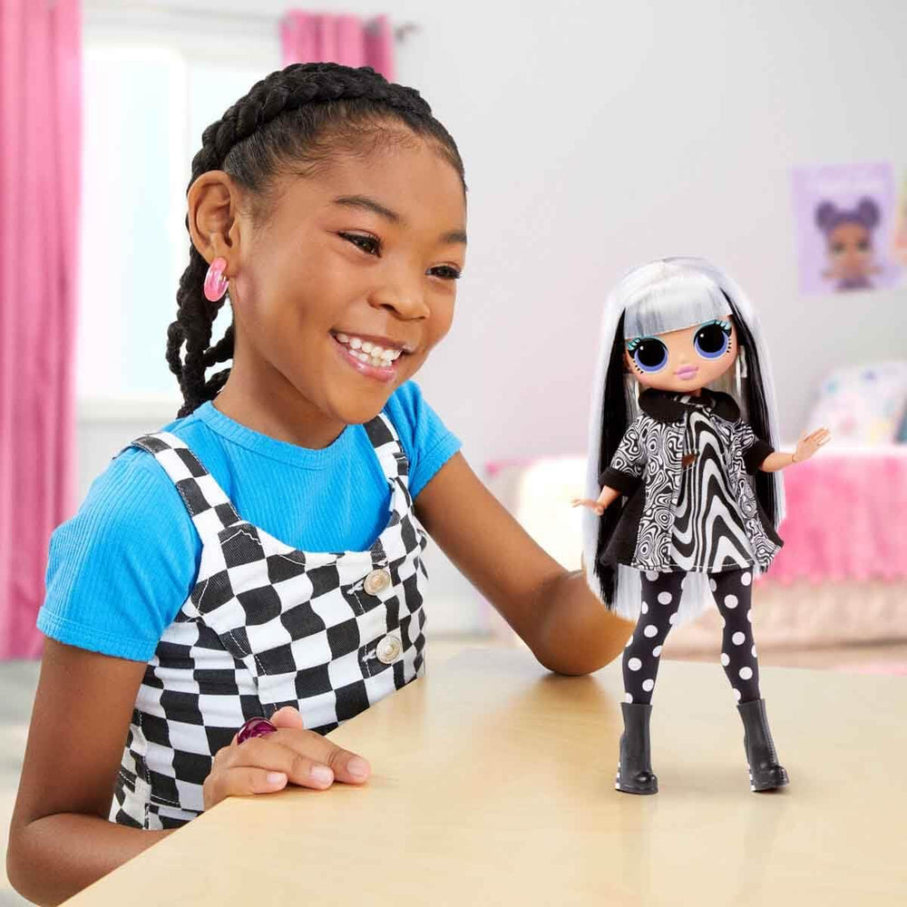 Hairbrush included supports grooming and styling pretend with Groovy Babe.