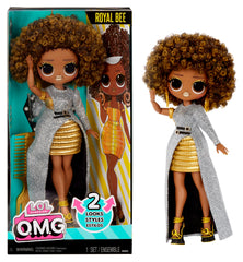 L.O.L. Surprise! O.M.G. Royal Bee in a silver dress, ideal for stylish pretend play